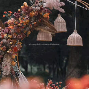 Alta calidad hecha a mano Japonesa Moderna minimalista Chino Europeo Industrial/lámpara colgante de mediados de siglo papel tejido Natural Ratán - Product Image 2