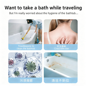 Hochdicke, leicht zu entfernende Einweg-Badetaschen, ideal für Geschäftsreisen, Reisen, Schönheits- und Spa-Anwendungen. - Product Image 6