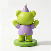 Figurine de bureau personnalisable en PVC de la série Ours Vert, boîte mystère de 5 cm, jouet décoratif unisexe, cadeau pour les 14 ans et plus