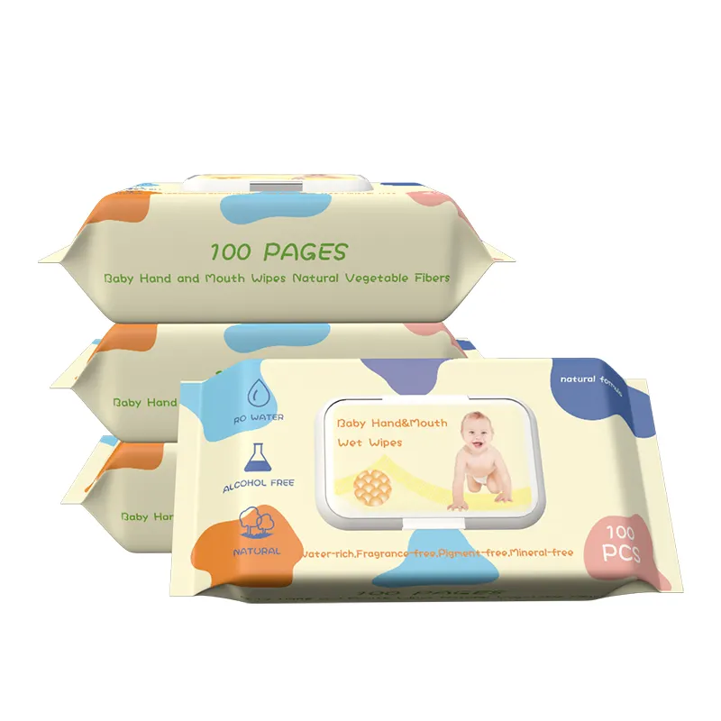 Toalha de papel para limpeza de bebês, venda de toalha de papel reutilizável para limpeza de bebês, tecido não tecido