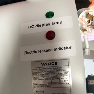 Máy Nước Nóng Năng Lượng Mặt Trời PV AC DC 80L Gắn Tường Bán Chạy Hàng Đầu Trung Quốc Cho Phòng Tắm Vòi Sen - Product Image 3