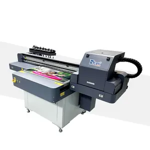 Ntek 6090 6 रंग Inkjet प्रिंटर यूवी मुद्रण मशीन A1 Flatbed यूवी प्रिंटर