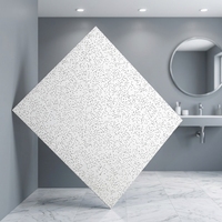Plaque de plafond suspendu acoustique en minéral de 600x600 mm
