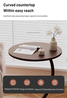 Wohnzimmer-Sofa-Sideboard Luxuriöser Runder Kleiner Couchtisch Abnehmbar und Stühle Möbel Balkon-Aufbewahrungsschrank