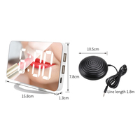 Dropshipping productos 2023 reloj despertador LED con agitador de cama Mesa reloj de espejo Digital despertar durmientes pesados