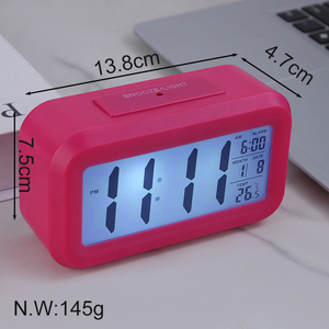 Đa chức năng thông minh Máy tính để bàn nhỏ bảng đồng hồ đầu giường điện tử ánh sáng ban đêm nhiệt độ báo động thạch anh hiển thị kỹ thuật số hiển thị - Product Image 4