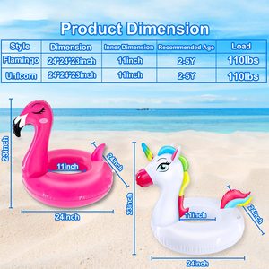 Giá rẻ Hồ bơi bơm hơi nổi Flamingo <span class=keywords><strong>Unicorn</strong></span> bơi ống Nhẫn bãi biển <span class=keywords><strong>Float</strong></span> bơi Đồ chơi hồ và bãi biển floatsummer Đồ chơi hồ bơi đồ chơi - Product Image 5