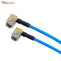 Semiflex SS405 SS402 Rakitan Kabel Uji Microwave 18GHz RA SMA MALE Angled SMA MALE Ultra Low Loss RF JUMPER TFlex-405