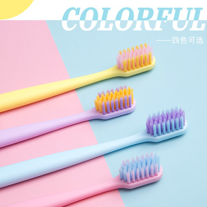 หยางโจว หางจีแปรงสีฟันขนนุ่มแบบใช้มือหลากสีสำหรับผู้ใหญ่รุ่น 3003 - Product Image 4