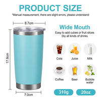 Gobelet isotherme à double paroi de 20 oz, porte-gobelet pour voiture, pour la rentrée scolaire