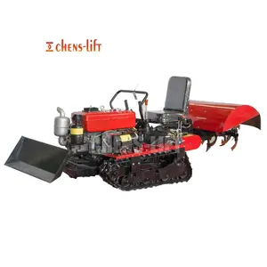 mini garden multifunctional farm machine tanzania mini crawler tractor crawler tiller mini power tiller