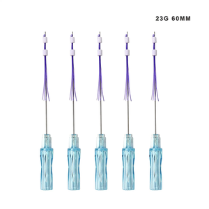 Güzellik V Çizgisi Kaş Kaldırma Emilebilir Polidioksanon <span class=keywords><strong>PDO</strong></span> Vsorb 21g-110mm/18g-110mm Çift Uçlu İğne - Product Image 4