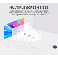 Proyector DLP P11 4K Android 9.0 DDR4 4GB 32GB Mini Proyector LED Portátil Wifi 5G 3D Cine en Casa