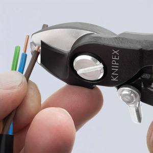 KNIPEX 95 41 165 Cisailles à câbles avec revêtement plastique, bruni, 165 mm - Product Image 3