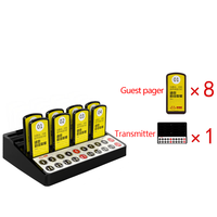Système d'Appel Sans Fil MMCall du Fabricant Chinois, Pager Client pour Restaurant et Café, Modèle MMC-K30, Portée 300m, 20 Pagers par Ensemble