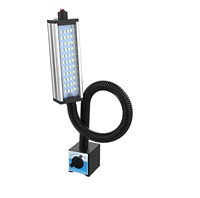 Lampe de travail magnétique portable 8W AC 220V, lumière LED pour machine CNC, col de cygne, étanche IP66, en alliage d'aluminium, 110-220 Volts, pour tour