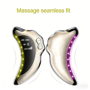 Appareil de beauté portable mini anti-rides à vibrations pour soins personnels, instrument de raclage et de raffermissement Gua Sha - Product Image 1