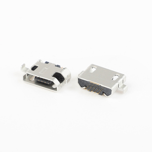 Mini Puerto de Carga <span class=keywords><strong>USB</strong></span>, Conector Hembra SMT de 5 Pines, Tipo <span class=keywords><strong>B</strong></span> <span class=keywords><strong>Micro</strong></span>, LEYE 1.0A 5V, 10000 Ciclos de Durabilidad, Recubrimiento de Cobre - Product Image 1