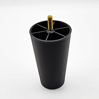 Pieds de canapé ronds modernes en plastique robuste 70x50x120mm, installation facile pour fabricants de meubles OEM avec livraison rapide en 7 jours