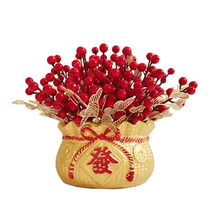 2024 keluaran baru dekorasi bunga buatan rumah Festival Musim Semi naga Cina dekorasi Tahun Baru Imlek Vietnam