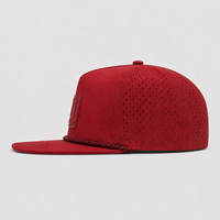 Casquettes de golf en gros avec cordon, vert, 6 panneaux, visière plate, ventilées, performance, casquette de baseball personnalisée pour hommes, casquettes de golf d'extérieur