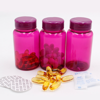 Vente directe d'usine, flacon vide en PET écologique pour capsules de vitamines, comprimés de vitamines, compléments alimentaires