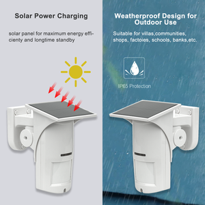 <span class=keywords><strong>Sensore</strong></span> <span class=keywords><strong>di</strong></span> <span class=keywords><strong>Movimento</strong></span> PIR Solare Wireless da Esterno IP65 Sistema <span class=keywords><strong>di</strong></span> Allarme Antintrusione ABS Portata 200m Supporto App TUYA Sicurezza Perimetrale Digitale - Product Image 4