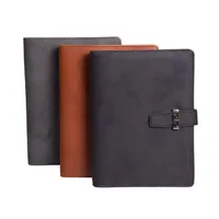 Organisateur de bureau, agenda, journal, cadeau personnalisé avec logo, couverture rigide en cuir PU/tissu, reliure cousue, format A3/A4/A5/A6