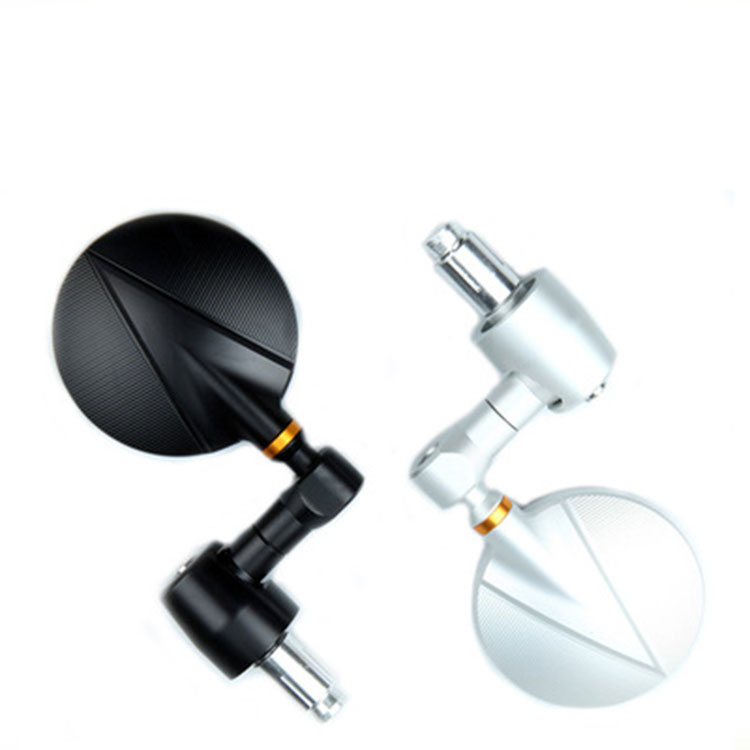 Cross border hot sales in 2021 black Aluminium Full Hd Rearview Mirror for Round classic modified Blu ray anti glare