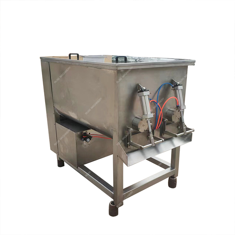 Meat Processing Equipment 600L Vacuum Double Shaft Mixer Dumpling Stuffing Mixing Machine Automatic Pastry Fillings Mixer Price
