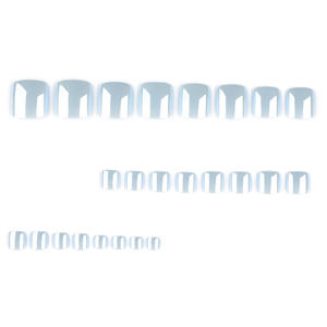 Boîte de 24 <span class=keywords><strong>faux</strong></span> <span class=keywords><strong>ongles</strong></span> de pieds Aurora scintillants, à presser, pour nail art, couleur unie, avec outils diamantés - Product Image 2
