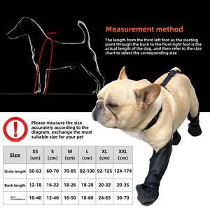 गर्म बिक्री वाले शीतकालीन कुत्ते जूते वाटरप्रूफ और विरोधी पर्ची ठोस पैटर्न पालतू जानवरों को गर्म रखने के लिए एंटी गंदा - Product Image 3