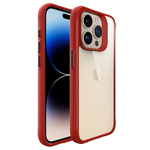 Pour iPhone15 étui <span class=keywords><strong>souple</strong></span> TPU <span class=keywords><strong>lunette</strong></span> PC couverture arrière coque de téléphone transparente antichoc anti-rayures pour iPhone 15 15 Pro Max - Product Image 6