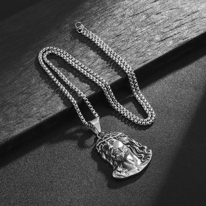yunnique YS Portrait Pendant Necklace Stainless Steel Unisex Hip Hop Jewelry Gift Necklaces - Product Image 4