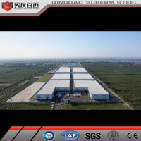 Entrepôt préfabriqué moderne de haute qualité en structure acier, atelier industriel, bâtiment d'usine à faible coût