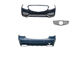 Kit carrosserie complet Mercedes-Benz Classe E 2014-2015 W212, pare-chocs avant style AMG, matériau PP noir - Product Image 3