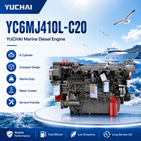 Motor Diésel SCDC YUCHAI YC6MJ410-C20 de 300kW, Turboalimentado, Interenfriado por Agua, para Barcos Pesqueros, Buques de Carga y Embarcaciones de Trabajo