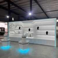 Vitrine personnalisable pour trophées et médailles en bois avec éclairage LED, dos en verre, robuste, finition vernie écologique, murale ou sur pied