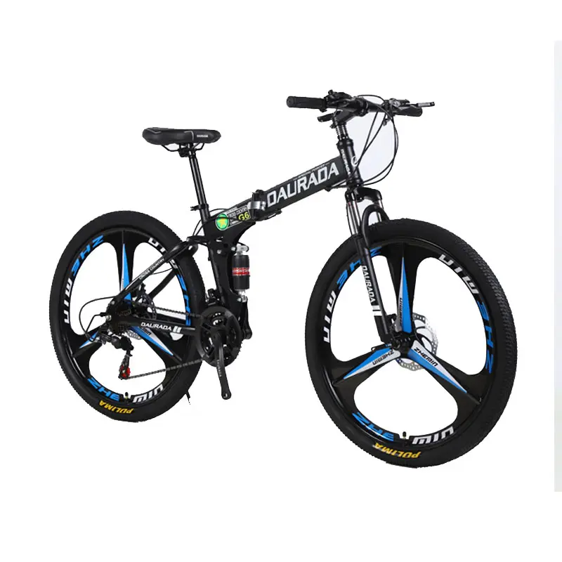 गर्म बेचने एमटीबी तह बाइक 26 इंच डबल डिस्क ब्रेक पहाड़ बाइक के लिए साइकिल चक्र आदमी