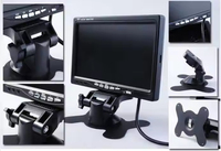 Moniteur intelligent TFT LCD AHD universel de 7 pouces à haute luminosité avec fonction TV pour le divertissement et la surveillance des camions et voitures