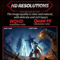 Moniteur de jeu incurvé OEM 27 pouces/32 pouces/34 pouces 2K 180Hz pour l'e-sport, écran PC, panneau FSA, 98% SRGB, moniteur de jeu incurvé pour ordinateur