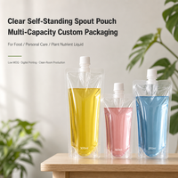 Pochettes souples verticales en PE avec bec verseur pour emballage de jus et de boissons, idéales pour les supermarchés et les expositions – Sacs d'emballage pour liquides
