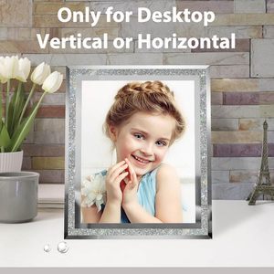 Lấp lánh bạc long lanh pha lê khung ảnh sáng tạo Glass Wedding <span class=keywords><strong>Frames</strong></span> Đối với trang chủ gia đình Đảng sử dụng - Product Image 6