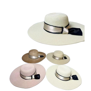 Sombrero Plano Ajustable de Alta Calidad con Cinta y Cordón, Estilo Elegante para Damas y <span class=keywords><strong>Caballeros</strong></span>, Ideal para la Playa - Product Image 4