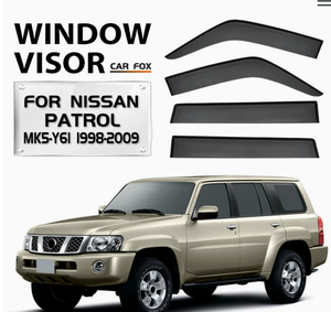 <span class=keywords><strong>Pare</strong></span>-<span class=keywords><strong>soleil</strong></span> de <span class=keywords><strong>fenêtre</strong></span> de voiture en ABS pour Nissan Gu Patrol Y61 GU (1998-2016) Accessoires de voiture 4 pièces/ensemble - Product Image 1