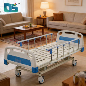 <span class=keywords><strong>Lit</strong></span> manuel pour soins à domicile et à l'hôpital, avec pieds réglables, pliable, garde-corps en acier inoxydable, planches en ABS - Product Image 1