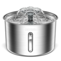 Fontaine à eau automatique pour animaux de compagnie en acier inoxydable, nouvelle conception, gamelle d'eau pour chat, distributeur d'eau potable pour animaux de compagnie, fourni par l'usine