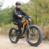Vélo de montagne électrique à grandes roues, batterie 52v 1500w, cadre en acier carbone 9 vitesses, vélo électrique