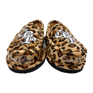 <span class=keywords><strong>Mocassins</strong></span> pour hommes avec broderie logo, semelle EVA durable collée et cimentée, pantoufles d'intérieur à enfiler motif léopard - Product Image 6