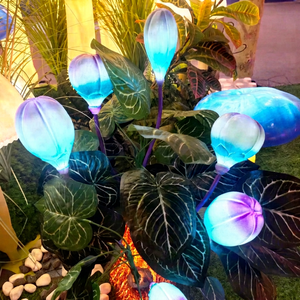 Luces de Esculturas de Flores de Fibra de Vidrio para Parques Temáticos, Jardines, Centros Comerciales y Exhibiciones de Paisajes Encantados - Product Image 1